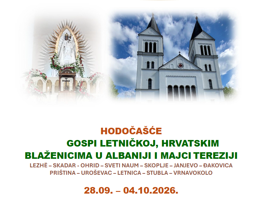Misijsko hodočašće u Letnicu – jesen 2026.